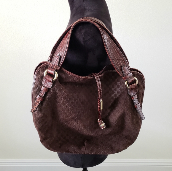 Celine Handbags - B2G1 Celine Bittersweet Macadam Crocodile Hobo Bag